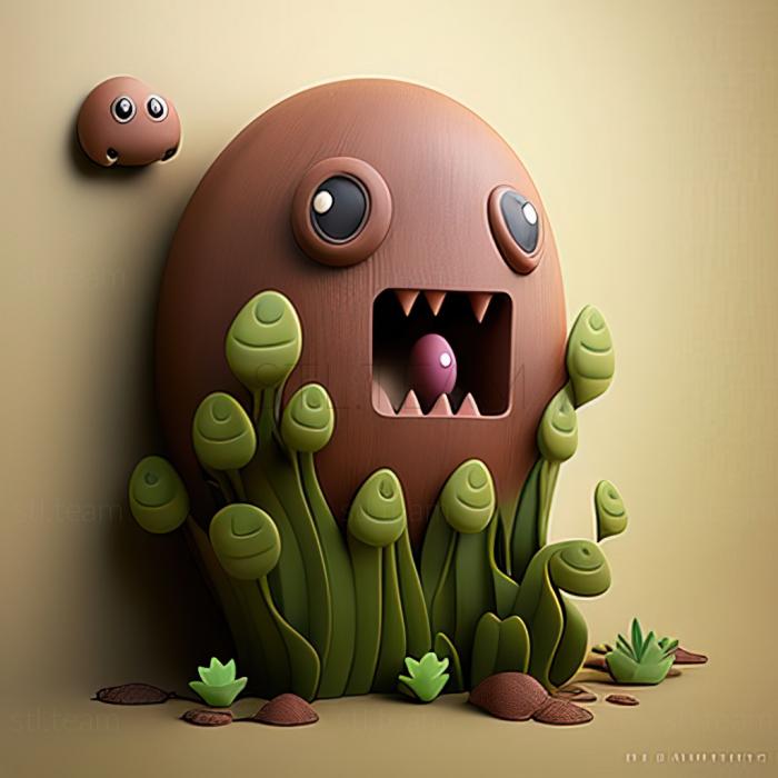 3D model Plant It Now Diglett Later Protect the Digda Village (STL)